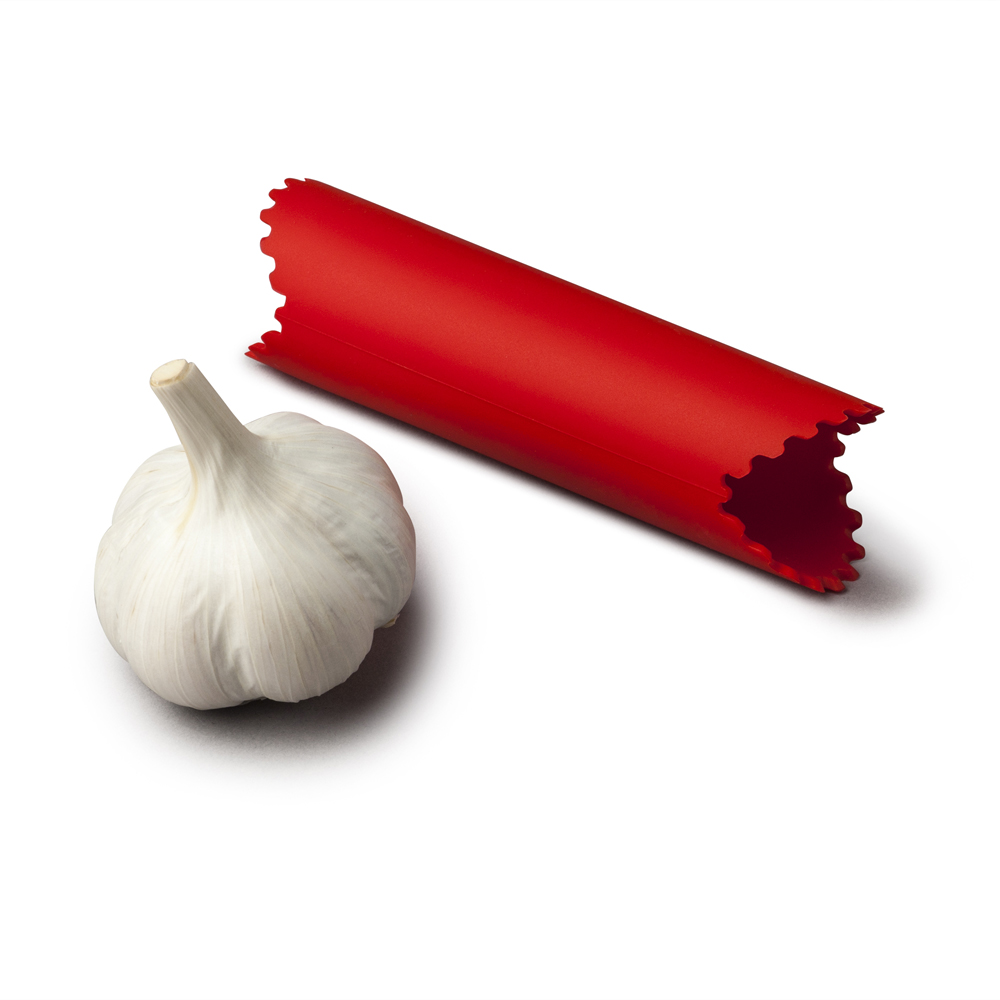 Silicone Intertwined Solid Grip Garlic Peeler 
